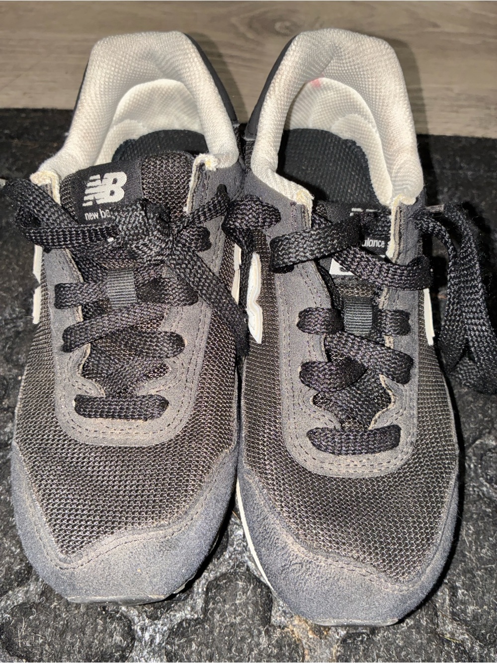New Balance Black and Gray Athletic Sneakers